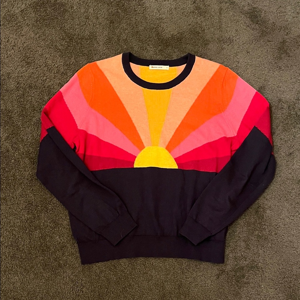 Marine Layer Multicolor Crewneck Sweater